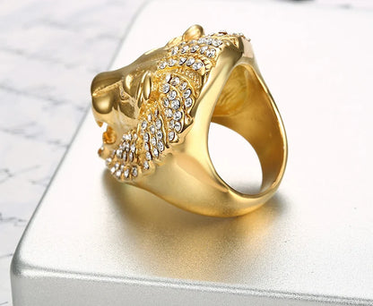 Iced Out Lion Ring - Different Drips