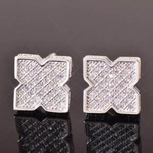 9mm Quatrefoil Stud Earrings - Different Drips