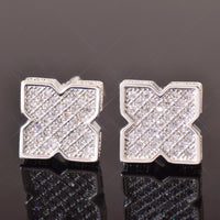 Thumbnail for 9mm Quatrefoil Stud Earrings - Different Drips