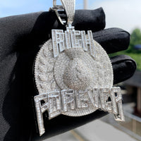 Thumbnail for Iced Out Rich Forever Pendant - Different Drips