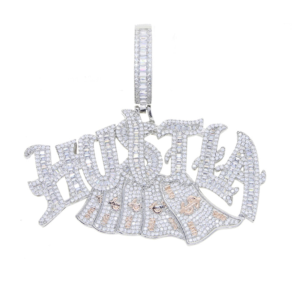 Iced Out Hustla Money Pendant - Different Drips