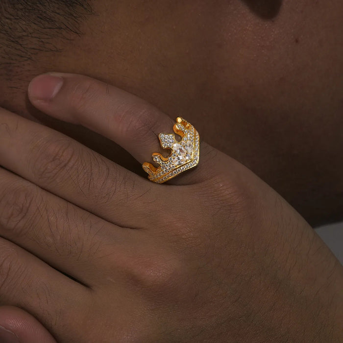 S925 Moissanite Diamond Crown Ring - Different Drips