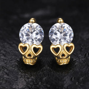 S925 Moissanite Skeleton Stud Earrings - Different Drips