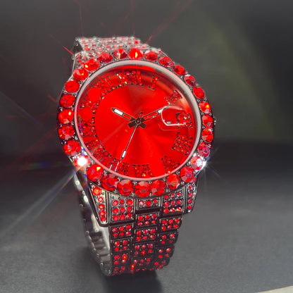 Bust Down Aqua Roman Watch - Different Drips
