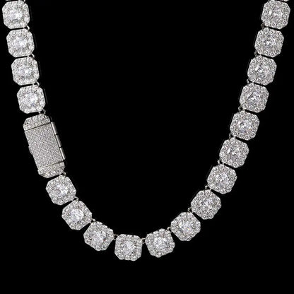 9-12mm Clustered Tennis Chain - Different Drips