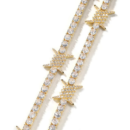 Iced Out Tennis Thorn Bracelet - Different Drips