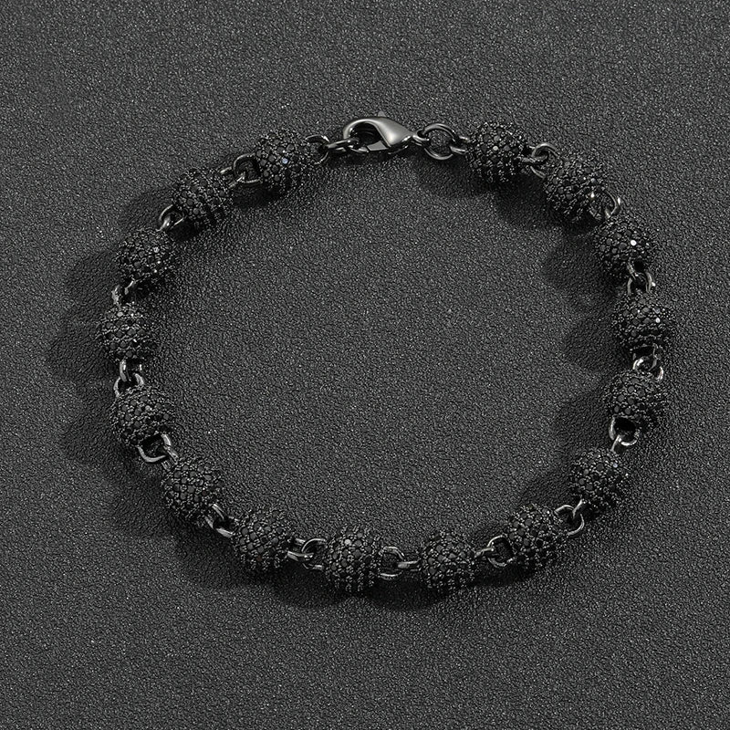8mm Black Ball Link Chain - Different Drips