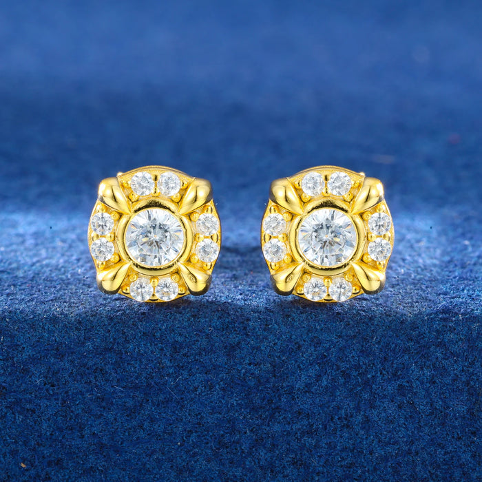 S925 Moissanite Dragon Claw Stud Earrings - Different Drips