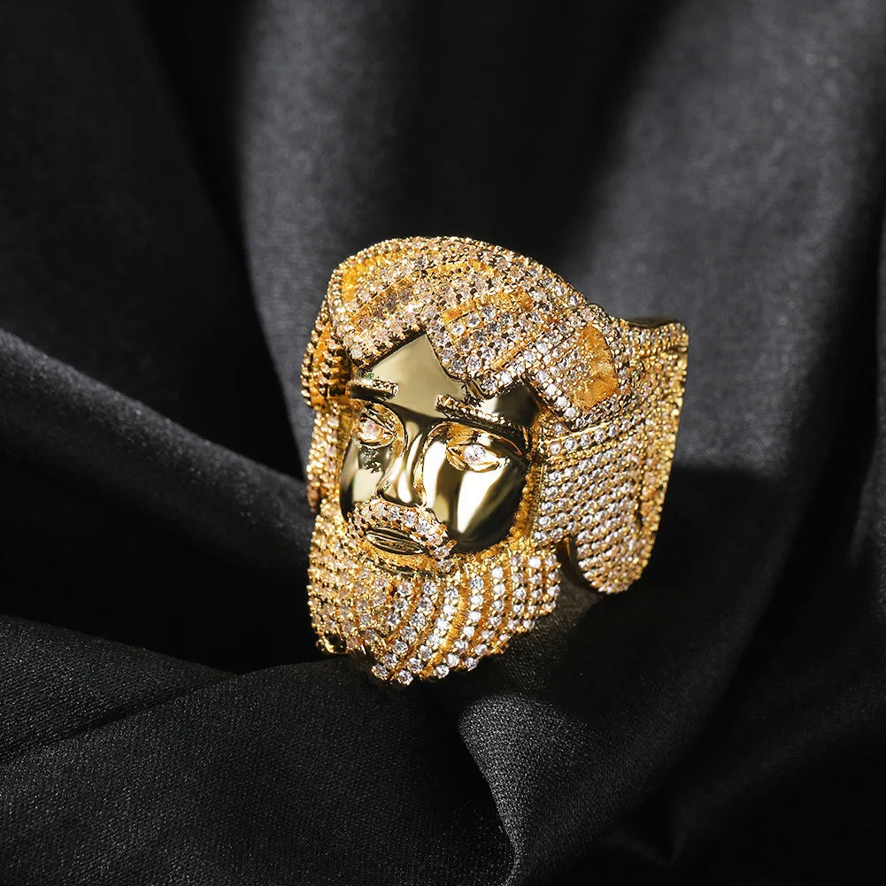 3D Jesus Head Ring - Different Drips