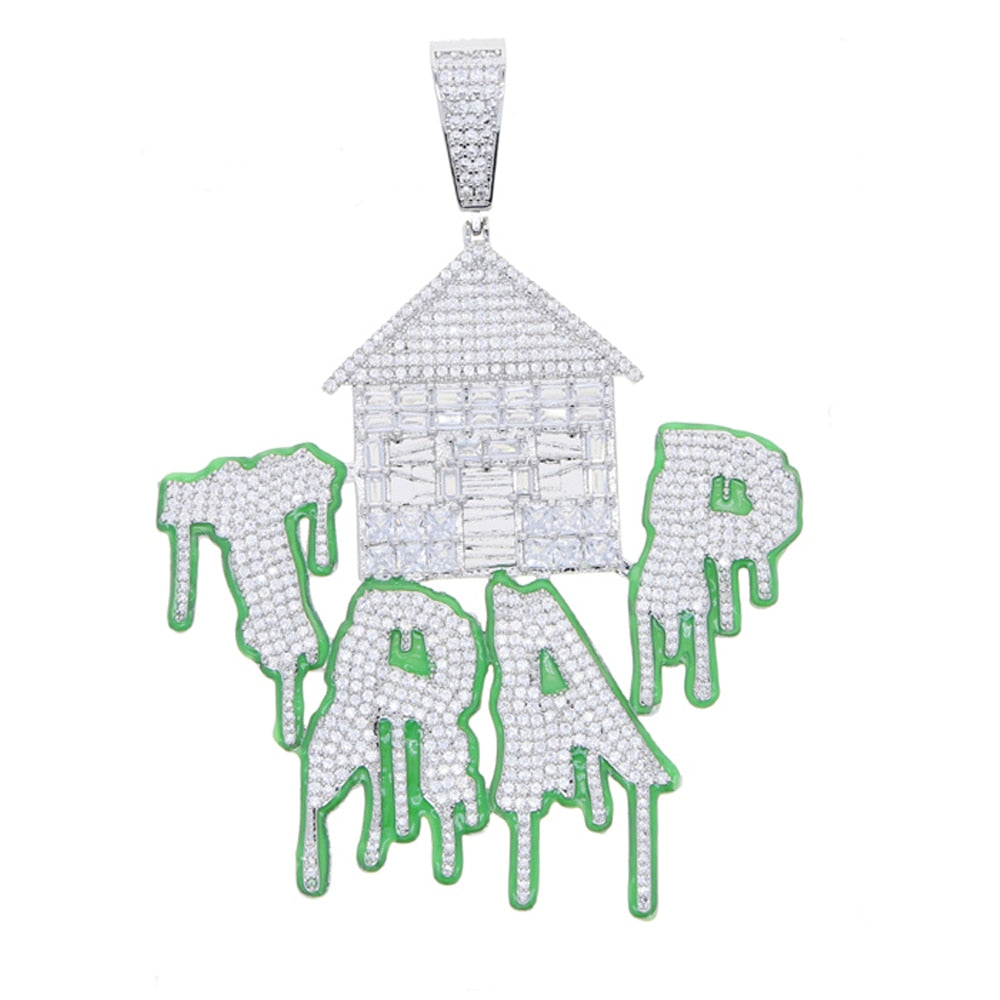 Glow In The Dark Trap House Pendant - Different Drips