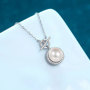 Women's S925 Moissanite Pearl Pendant - Different Drips