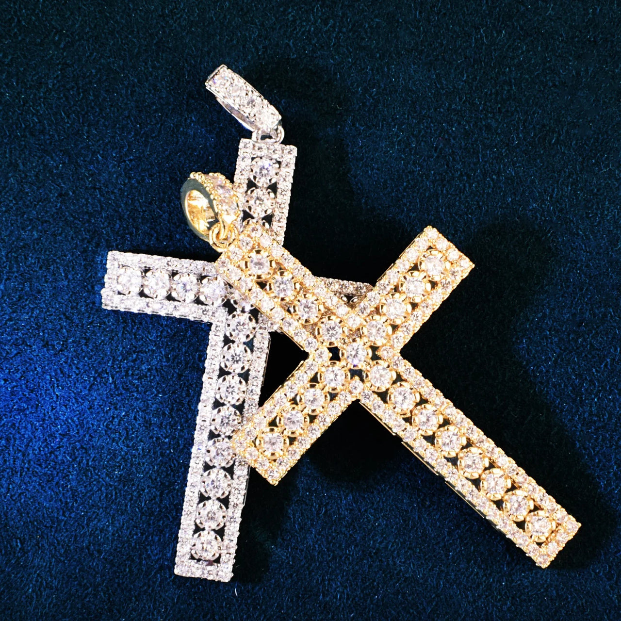 Diamond Lace Cross Pendant - Different Drips