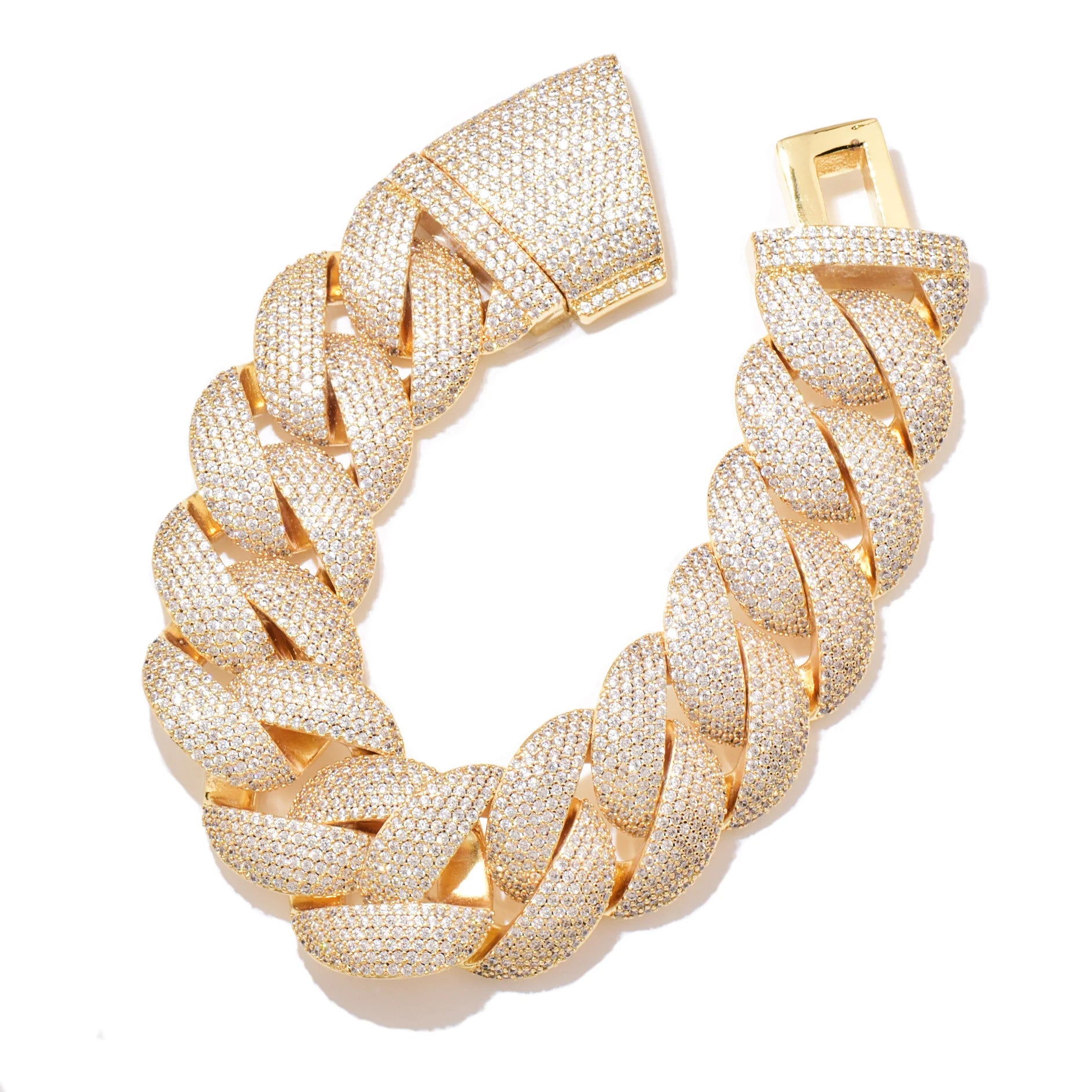 20mm Miami Curb Link Cuban Bracelet - Different Drips