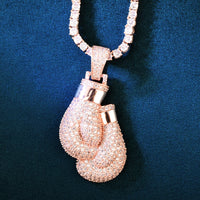 Thumbnail for Iced Out Boxing Gloves Pendant - Different Drips