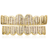Thumbnail for 8 Tooth Triple Row Baguette Grillz - Different Drips