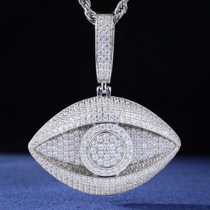 S925 Moissanite Diamond Evil Eye Pendant - Different Drips