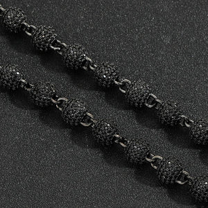 8mm Black Ball Link Chain - Different Drips