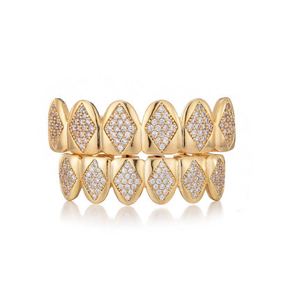 Iced Rhombus Pattern Grillz - Different Drips