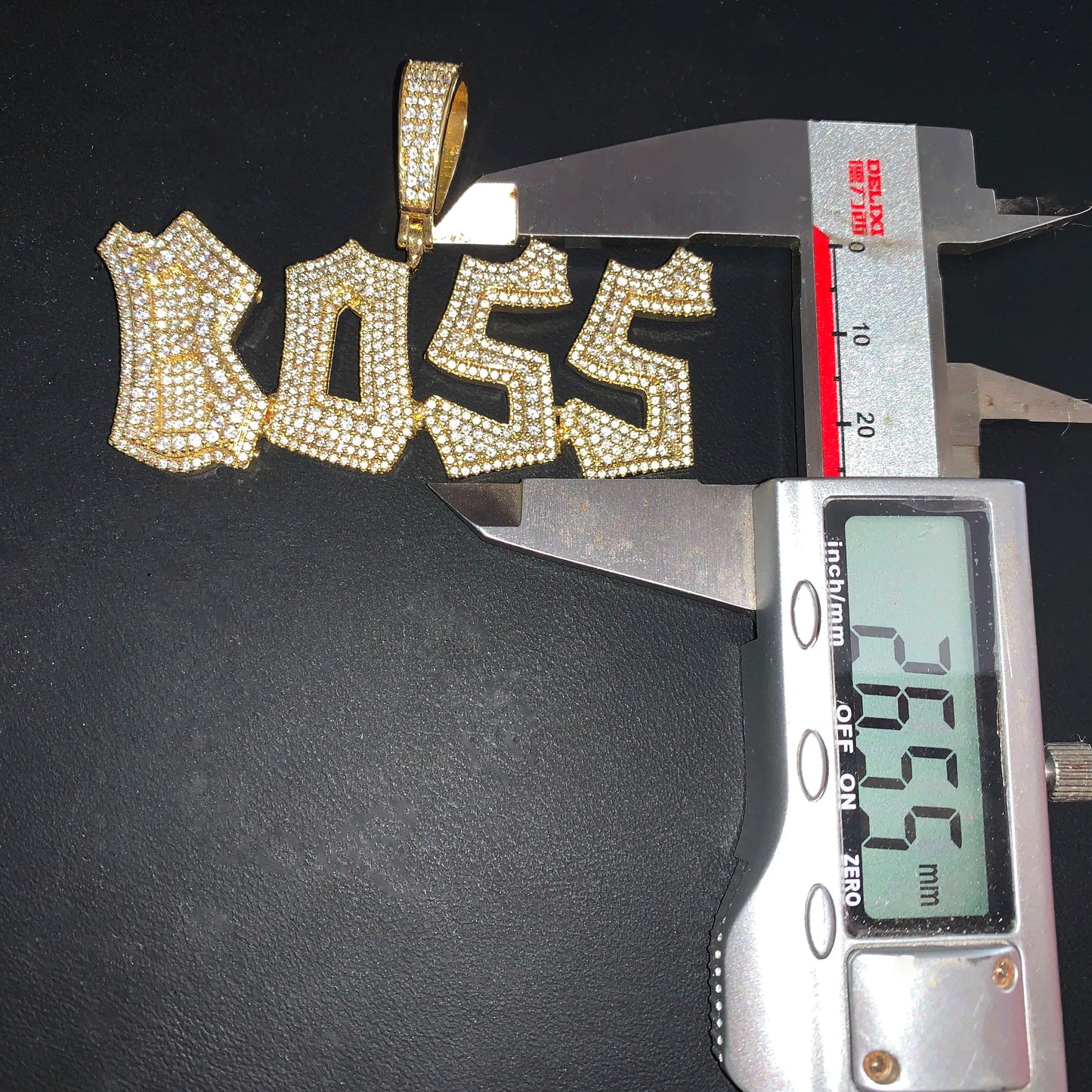 Iced Out Graffiti Custom Letter Name Pendant - Different Drips