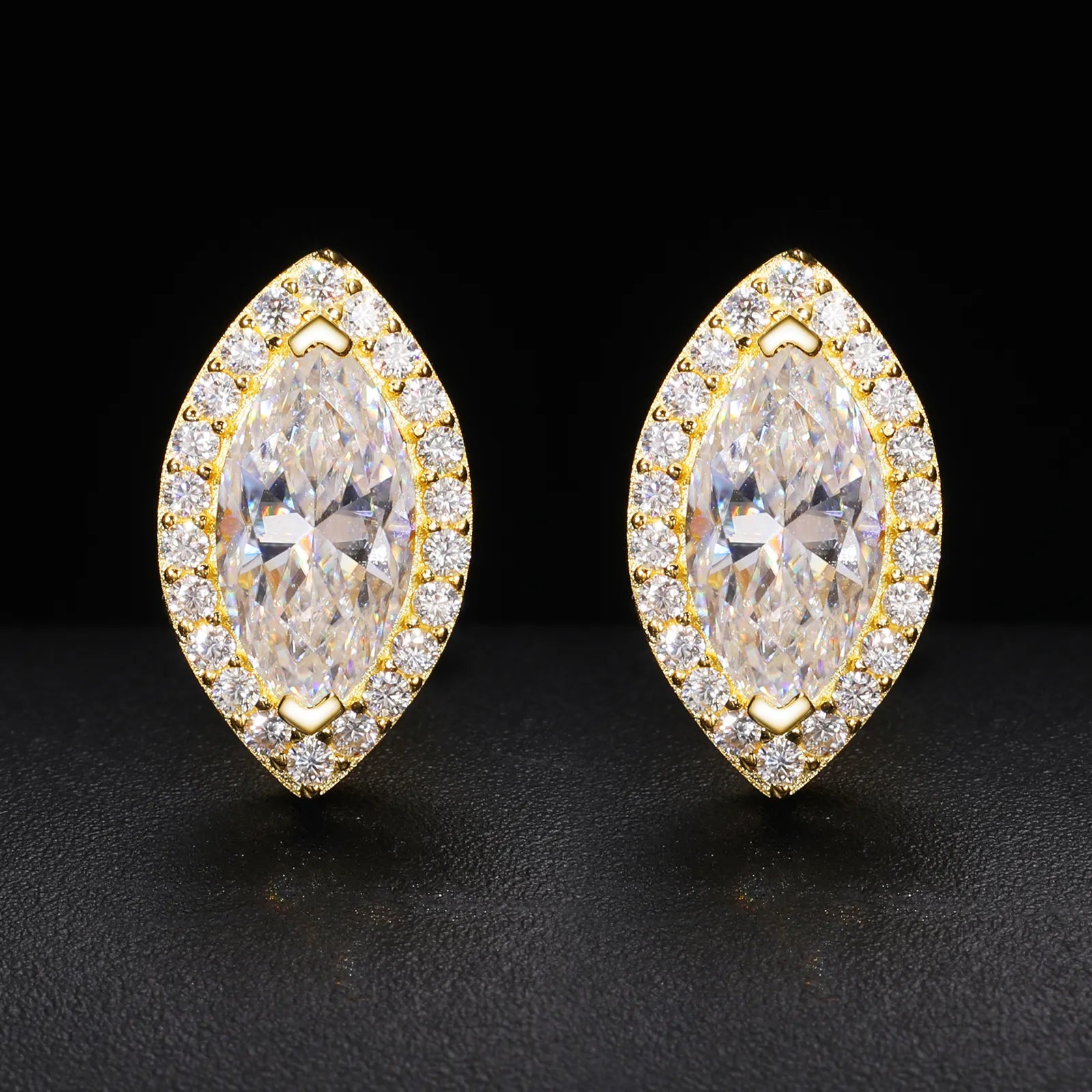 S925 Moissanite Diamond Tear Drop Earrings - Different Drips