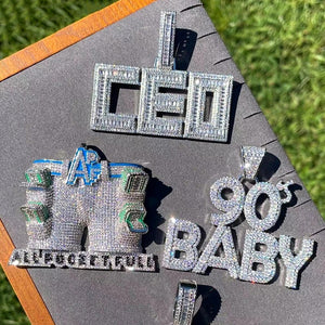 Iced Out 90'S Baby Pendant - Different Drips