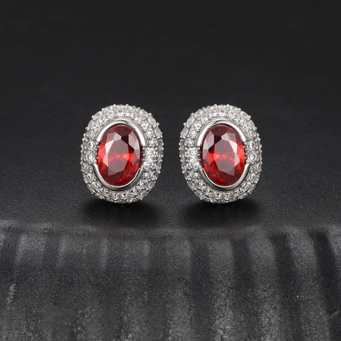 S925 Moissanite Diamond Gem Earrings - Different Drips