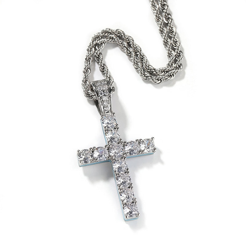 Glow In The Dark Cross Pendant - Different Drips