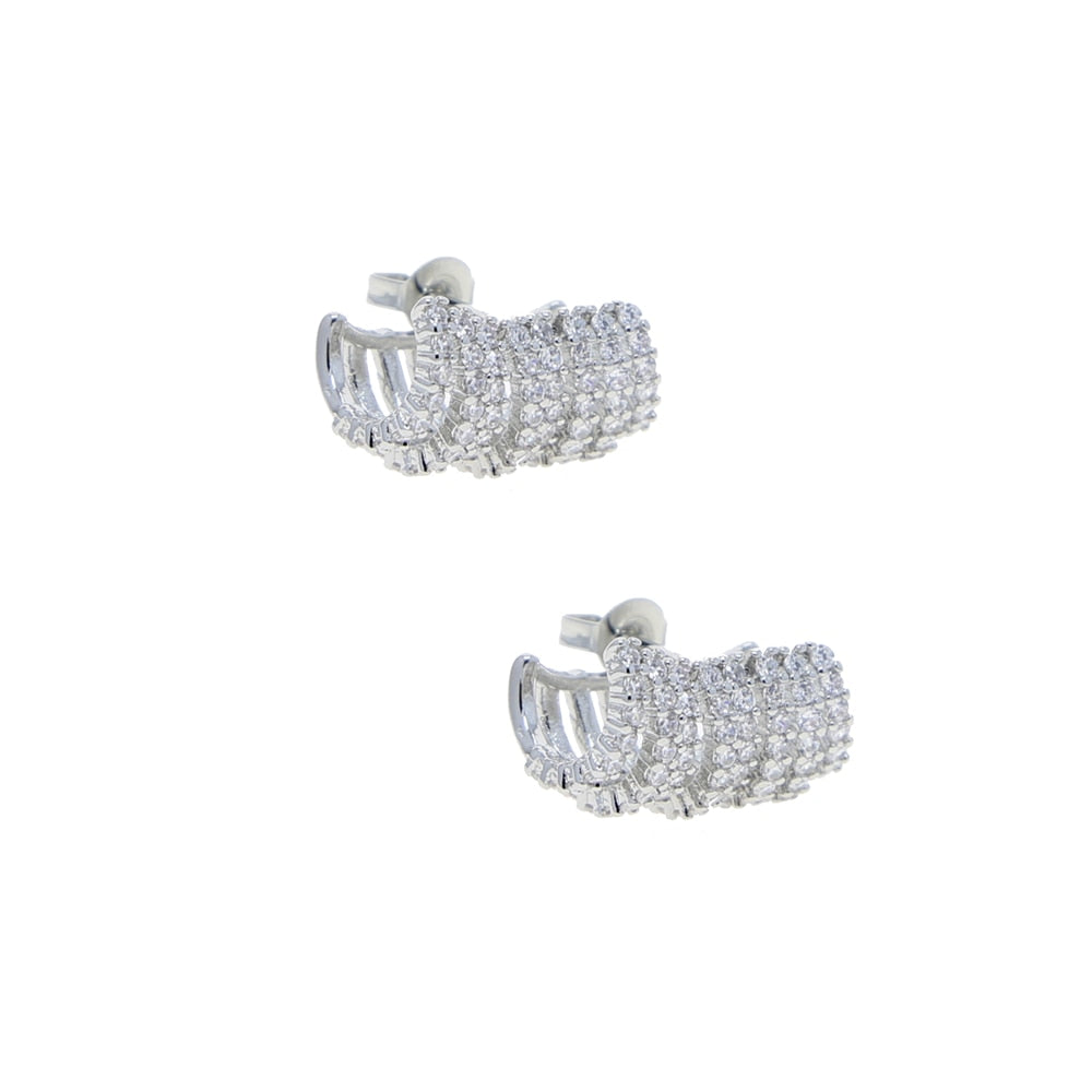 S925 Women's Clustered Huggie Earrings - Different Drips