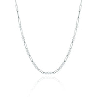 Thumbnail for 3mm Women's S925 Moissanite Diamond Paper Clip Necklace - Different Drips
