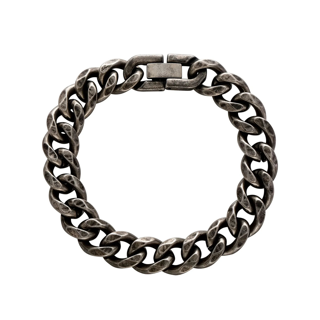 11mm Distressed Brushed Miami Cuban Link Bracelet - Different Drips