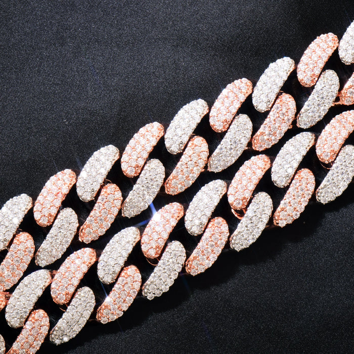 18mm Buckle Clasp Curb Cuban Chain - Different Drips