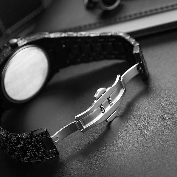 Bust Down Royal Blue Iced Out Watch - Different Drips