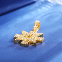 Thumbnail for S925 Moissanite Maltese Cross Pendant - Different Drips