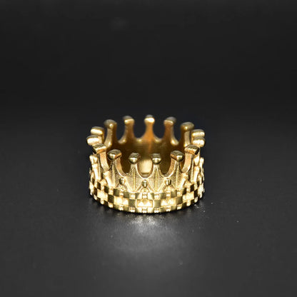 Royal Gold King Crown Ring - Different Drips