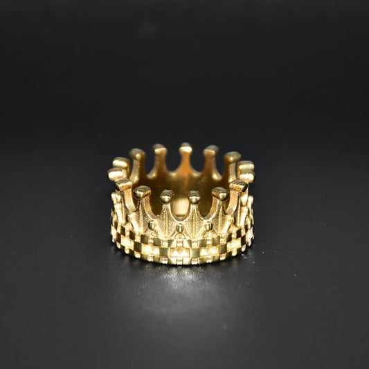 Royal Gold King Crown Ring - Different Drips