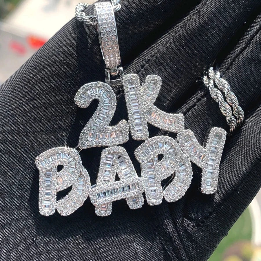 Baguette 2000s Baby Pendant - Different Drips