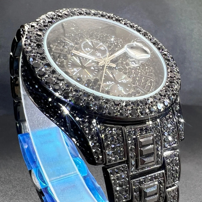 Bust Down Chronograph Date Watch - Different Drips