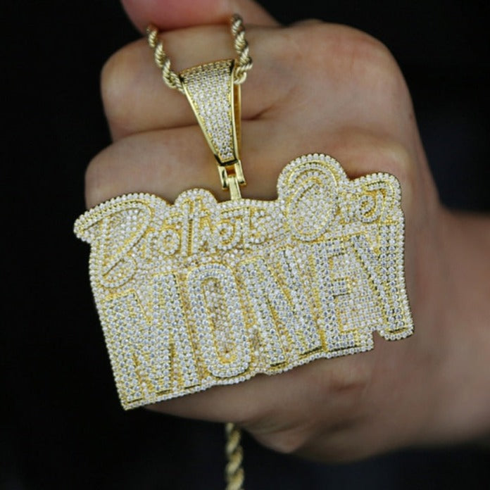 Iced Brothers Over Money Pendant - Different Drips