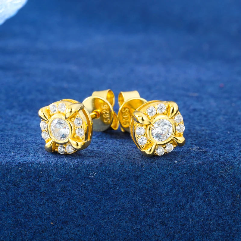 S925 Moissanite Dragon Claw Stud Earrings - Different Drips