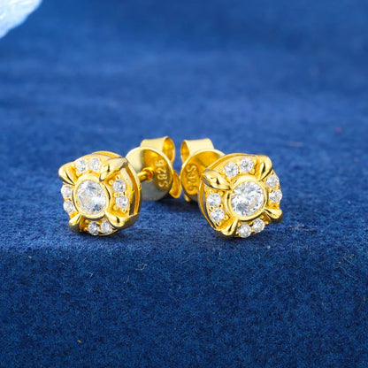 S925 Moissanite Dragon Claw Stud Earrings - Different Drips