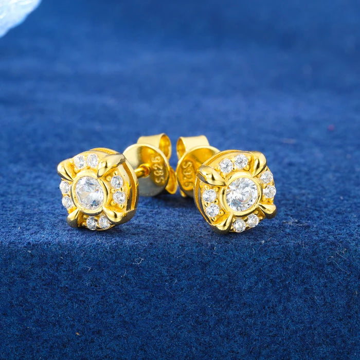 S925 Moissanite Dragon Claw Stud Earrings - Different Drips