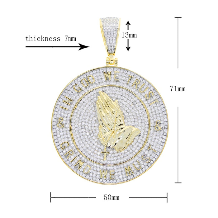 In God We Trust Pendant - Different Drips