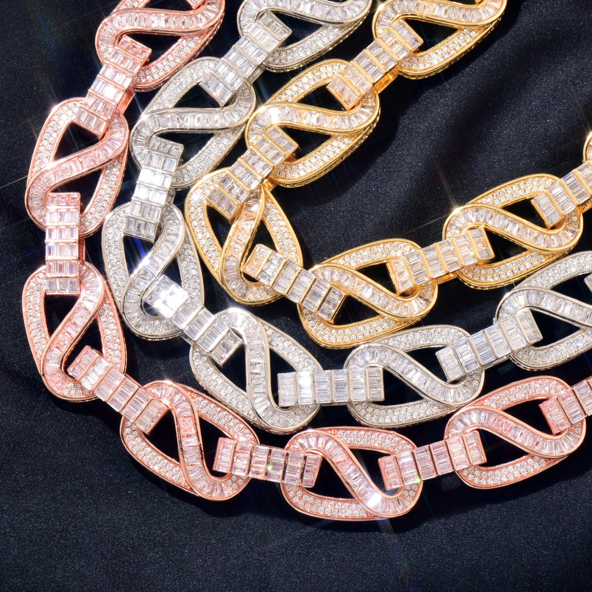 20mm Baguette Mariner Link Chain - Different Drips