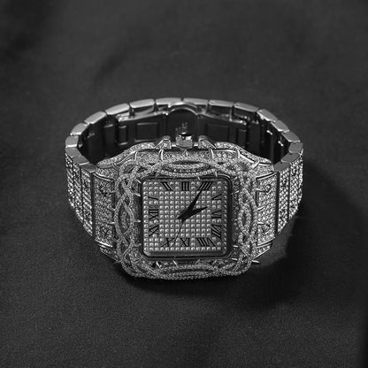 Iced Thorn Bezel Square Watch