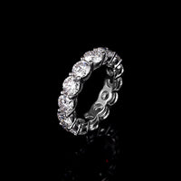 Thumbnail for Women's S925 Moissanite Diamond Eternity Band Ring - Different Drips