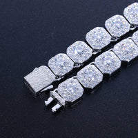 Thumbnail for 10mm S925 Moissanite Clustered Tennis Chain - Different Drips