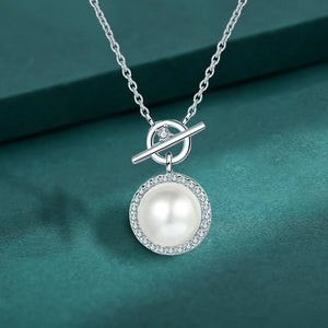 Women's S925 Moissanite Pearl Pendant - Different Drips