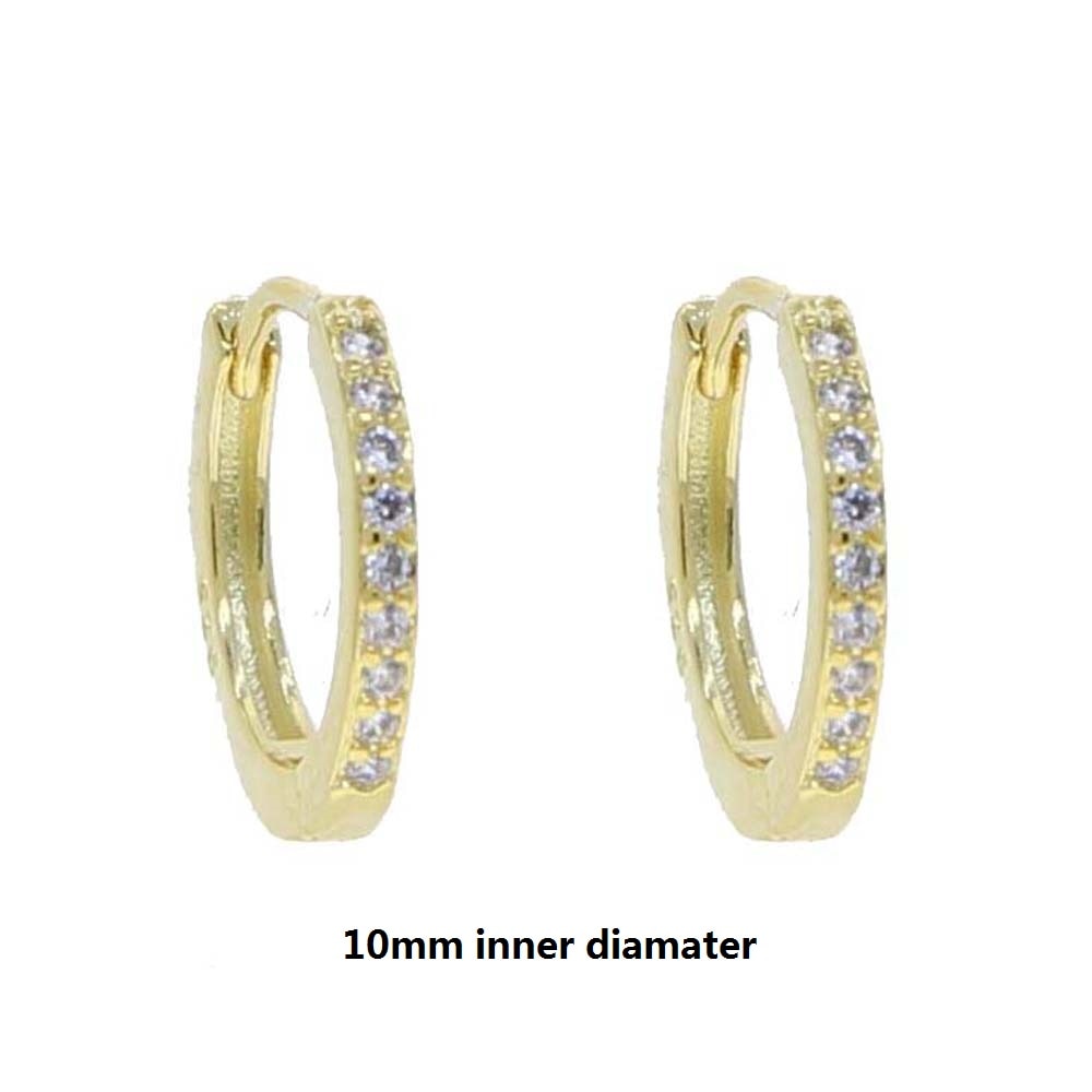 5mm-13mm Women's Eternity Hoop Earrings - Different Drips