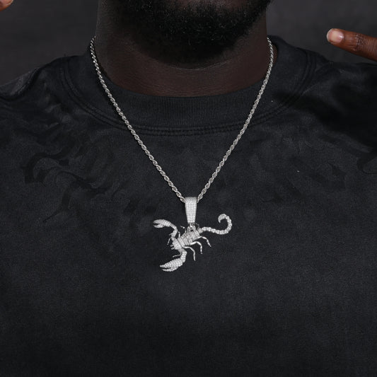 S925 Moissanite Scorpion Pendant - Different Drips