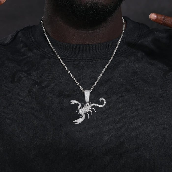 S925 Moissanite Scorpion Pendant - Different Drips